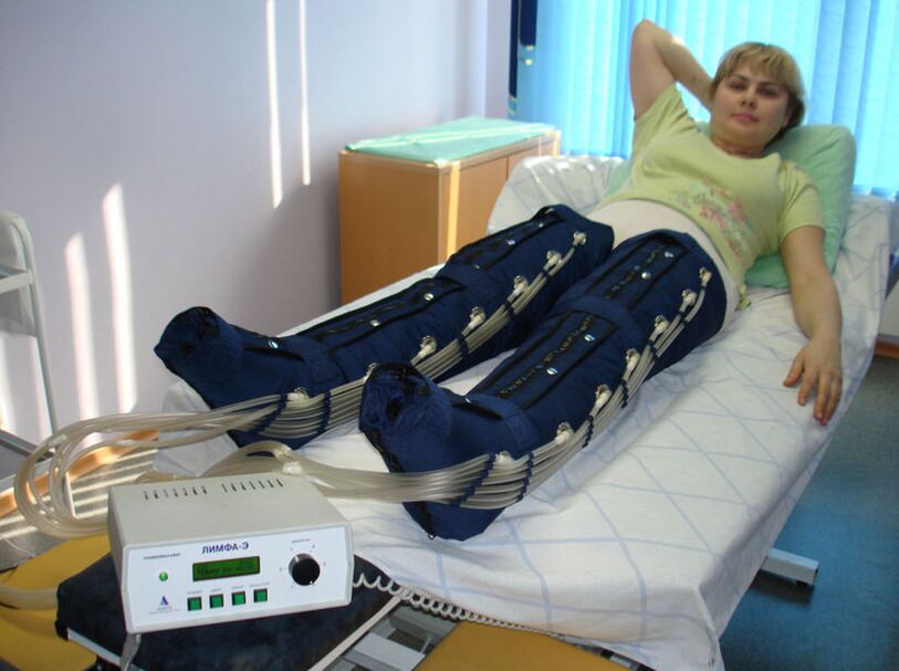 Presoterapia hanketako barizeak tratatzeko